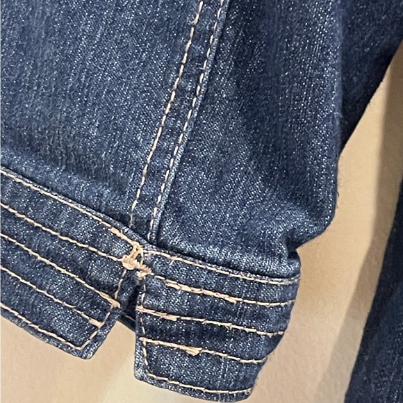 AMX Jean Jacket 3/4 Sleeve with Snaps  Plus - Picture 7 of 9